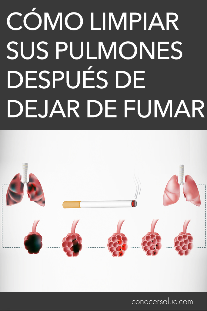 Cómo limpiar sus pulmones después de dejar de fumar