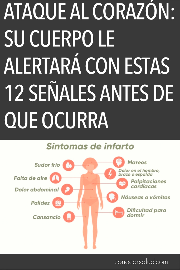 Ataque al corazón: Su cuerpo le alertará con estas 12 señales antes de que ocurra