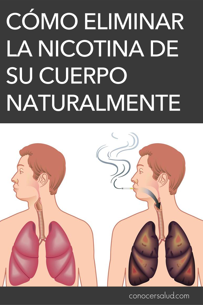 Cómo eliminar la nicotina de su cuerpo naturalmente