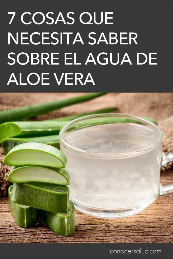 7 cosas que necesita saber sobre el agua de aloe vera