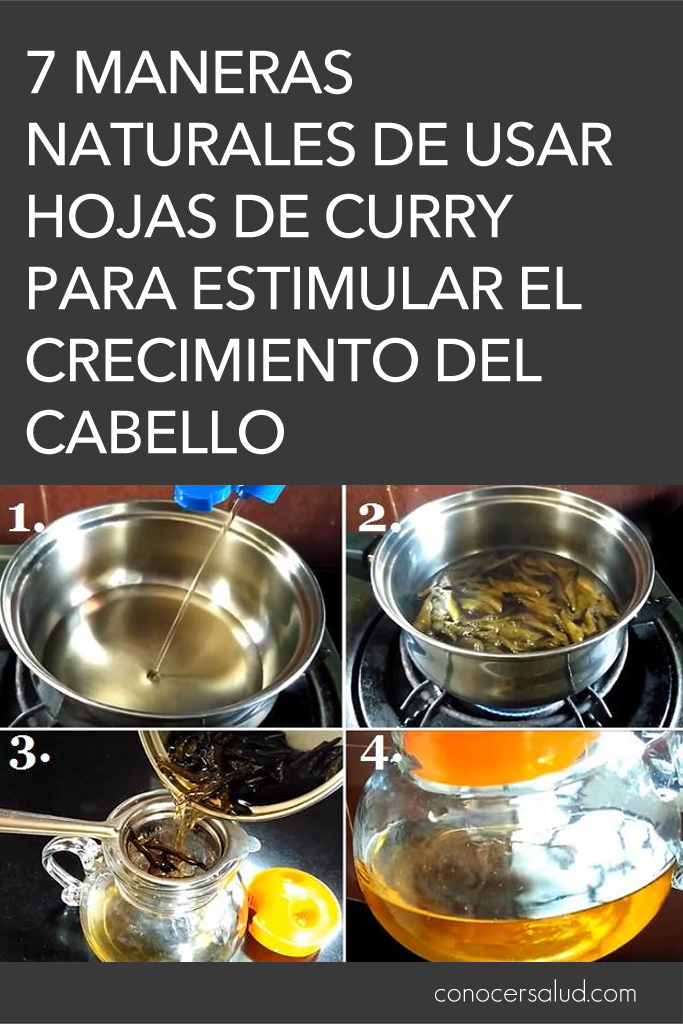 7 maneras naturales de usar hojas de curry para estimular el crecimiento del cabello