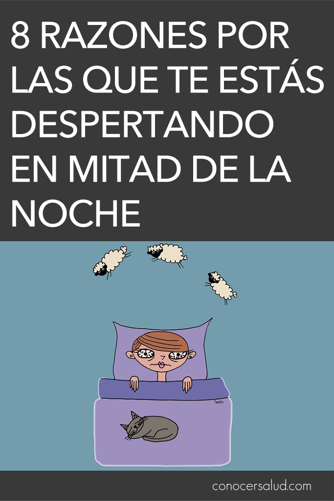 8 razones por las que te estás despertando en mitad de la noche