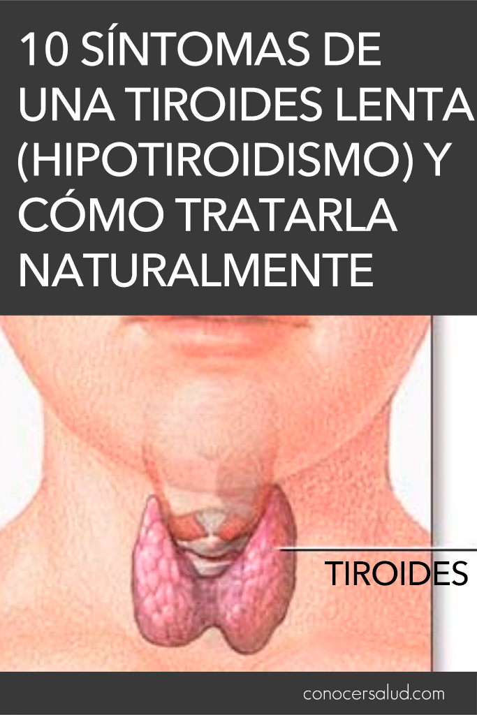 10 síntomas de una tiroides lenta (hipotiroidismo) y cómo tratarla naturalmente