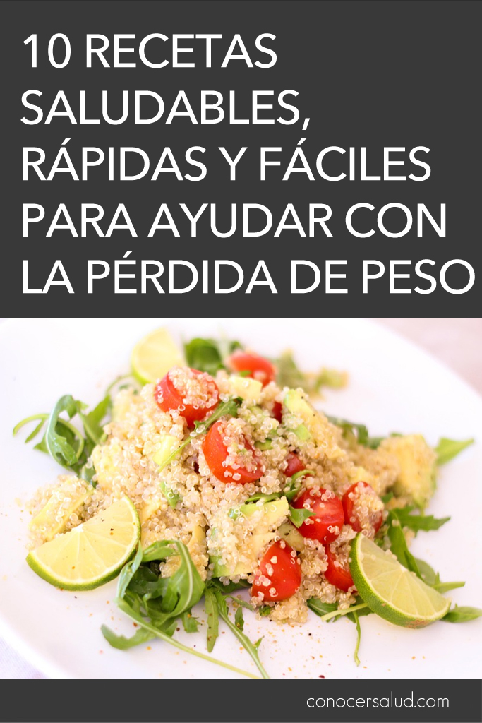 10 Recetas saludables, rápidas y fáciles para ayudar con la pérdida de peso