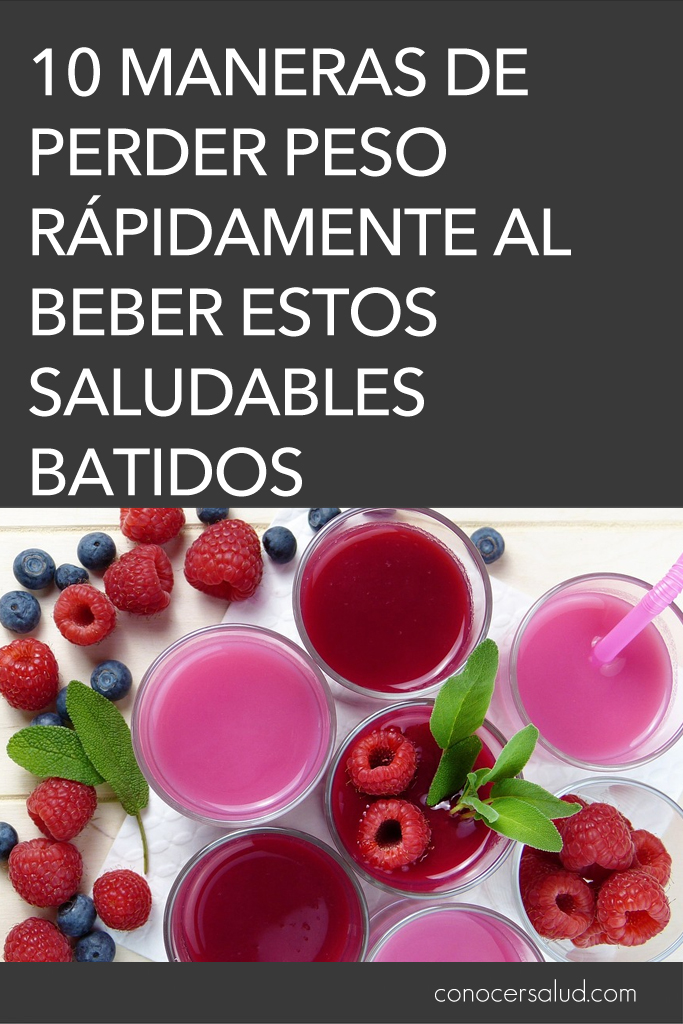 10 maneras de perder peso rápidamente al beber estos saludables batidos