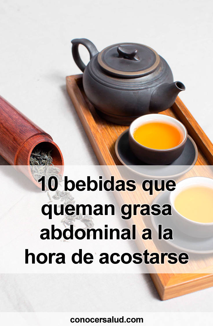 10 bebidas que queman grasa abdominal a la hora de dormir