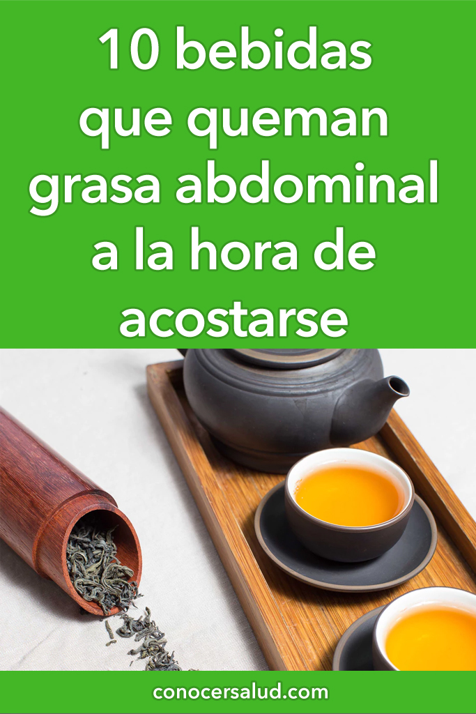 10 bebidas que queman grasa abdominal a la hora de dormir