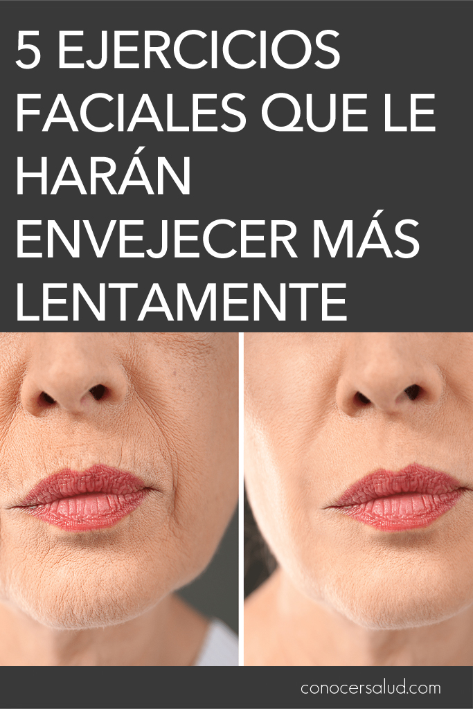 5 Ejercicios faciales que le harán envejecer más lentamente