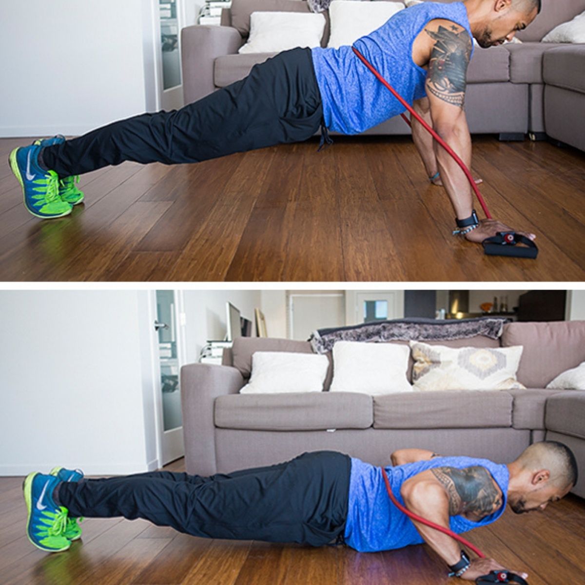Rutina de 7 ejercicios en casa para trabajar el pecho y los tríceps