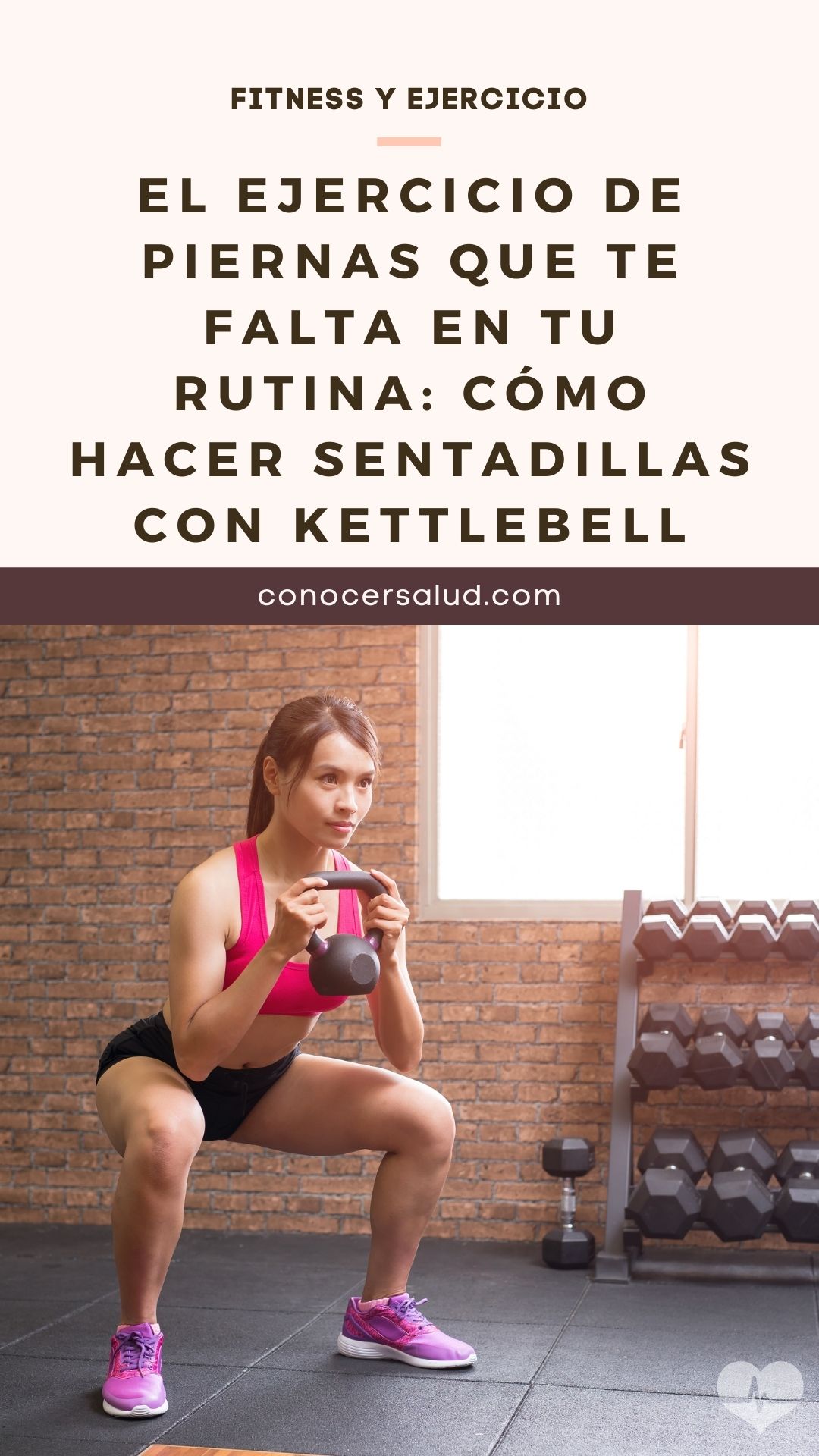 El ejercicio de piernas que te falta en tu rutina: Cómo hacer sentadillas con kettlebell