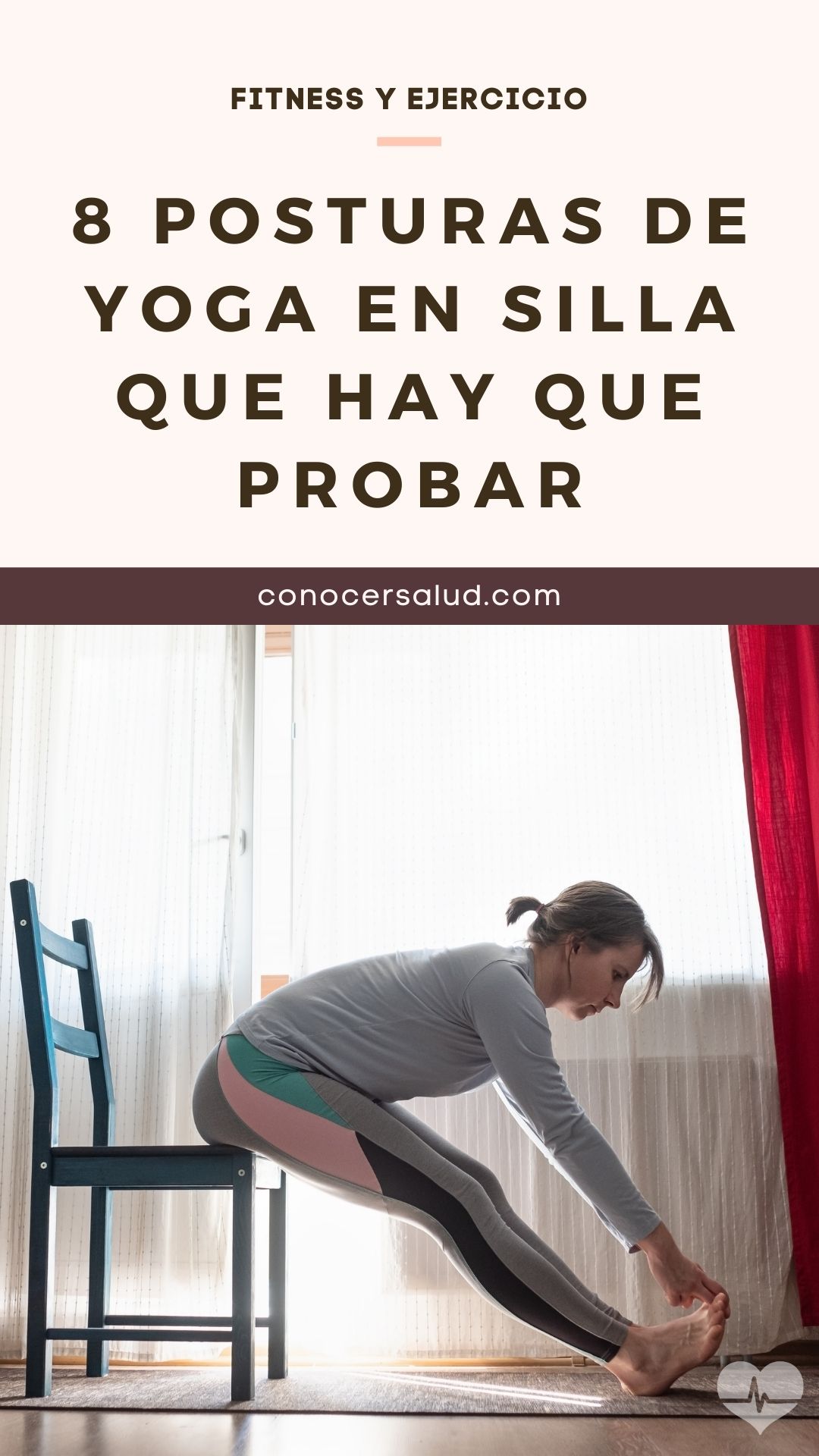 8 posturas de yoga en silla que hay que probar