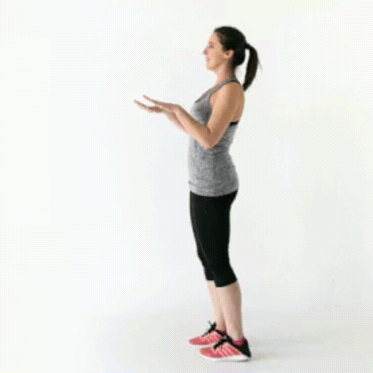 High knee exercises 3 minutes before bed: exercises to slim your legs