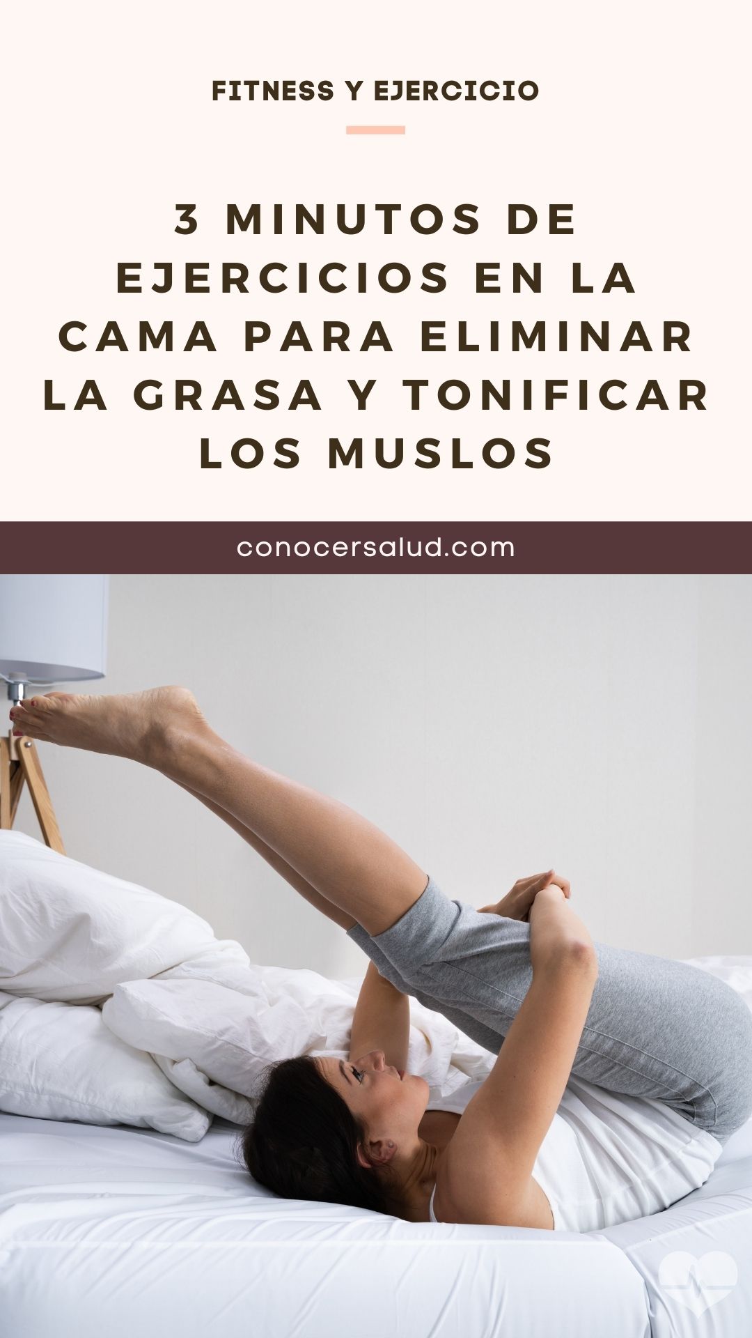 3 minutos de ejercicios en la cama para eliminar la grasa y tonificar los muslos