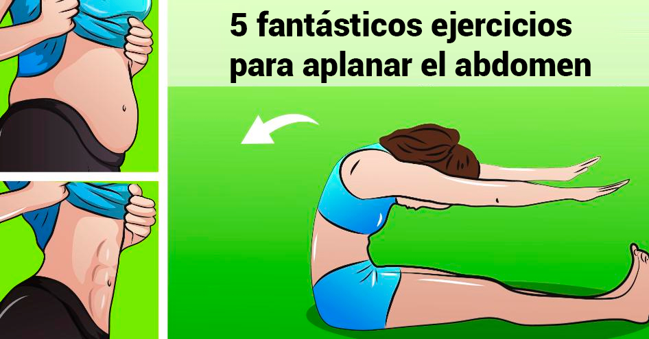 Los 5 mejores ejercicios para aplanar el abdomen