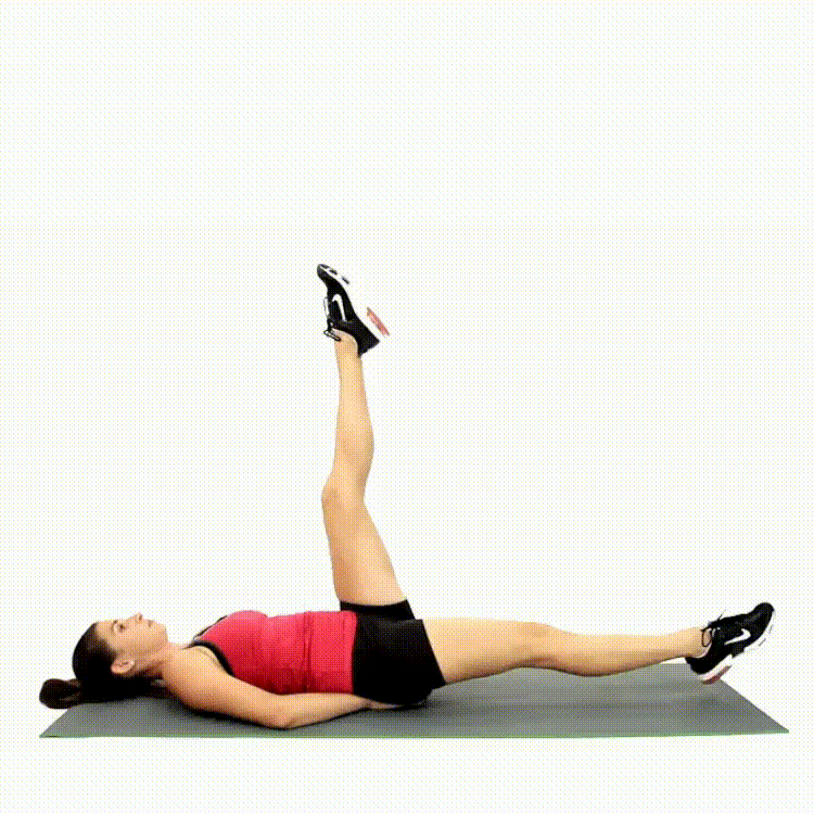 exercise ONE LEG LIFT Abs for over 40s: super exercises to eliminate the belly