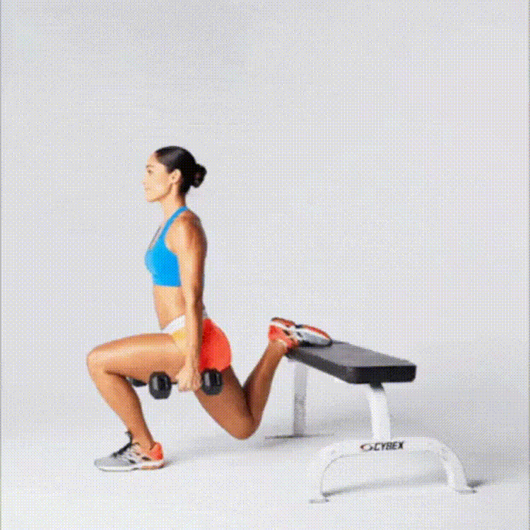 Bulgarian Split Lunge 6 Exercises to tone your glutes and legs at home