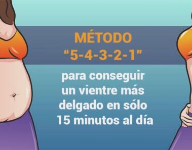 Método 5-4-3-2-1 para conseguir un vientre más delgado en sólo 15 minutos al día