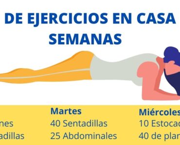 Plan de ejercicios para hacer en casa de 6 semanas