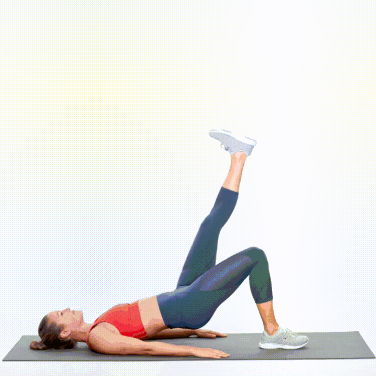 exercise GLUTE BRIDGE WITH ONE LEG 9 Glute Exercises That Aren't Boring If You're Still Only Doing Squats