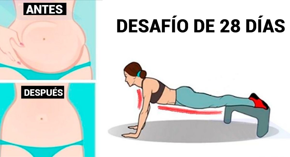 Reto de plancha de 28 días: 1 ejercicio, 4 minutos