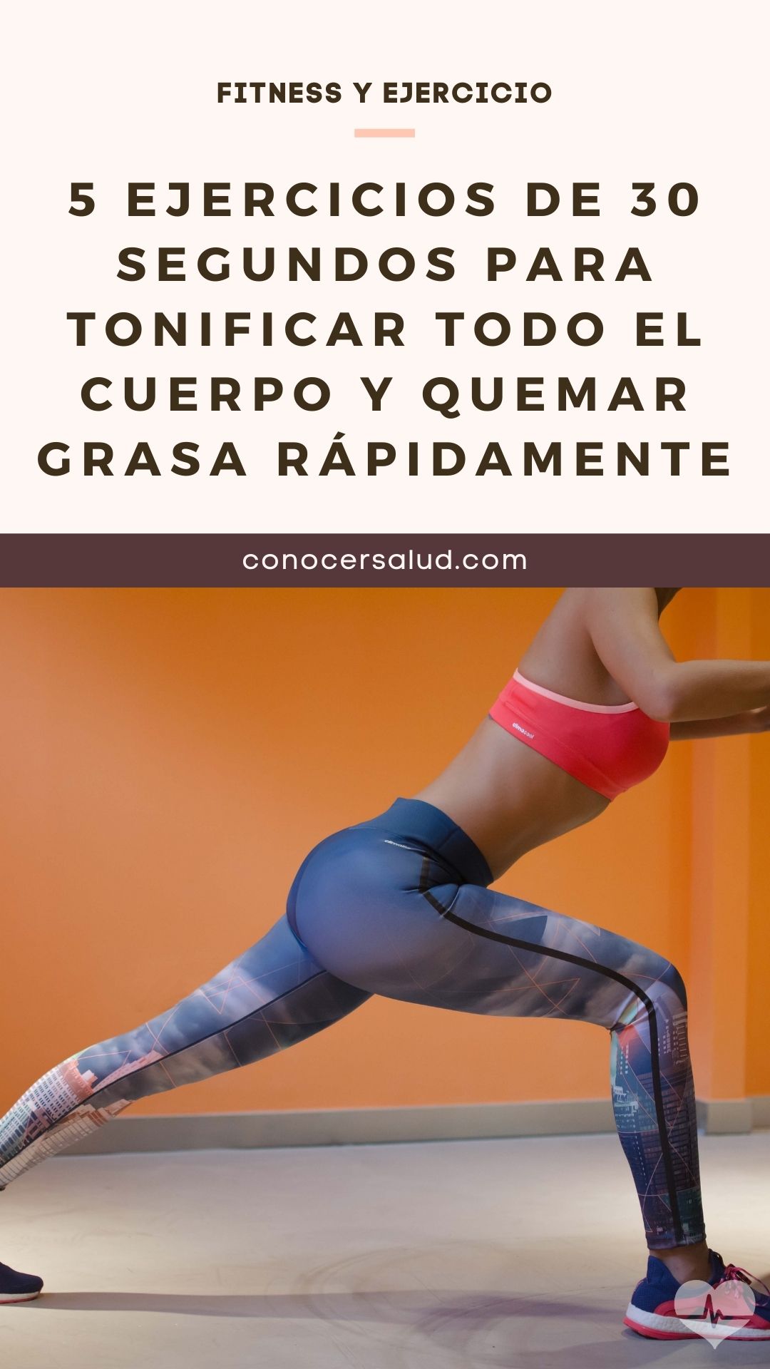 5 ejercicios de 30 segundos para tonificar todo el cuerpo y quemar grasa rápidamente