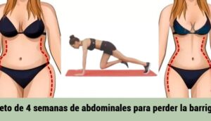 Reto de 4 semanas de abdominales para perder la barriga