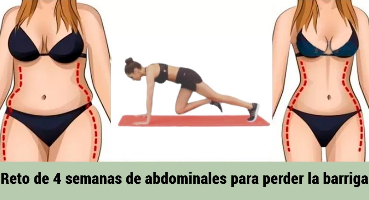 Reto de 4 semanas de abdominales para perder la barriga