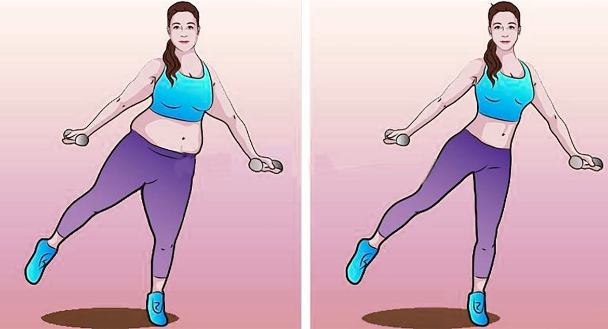 10 Sencillos ejercicios para adelgazar las caderas y la cintura