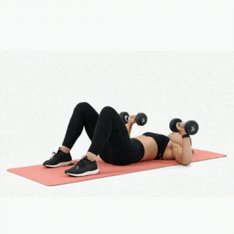 Dumbbell floor press exercise Here's How You Can Lift Those Sagging Breasts Using These 5 Exercises