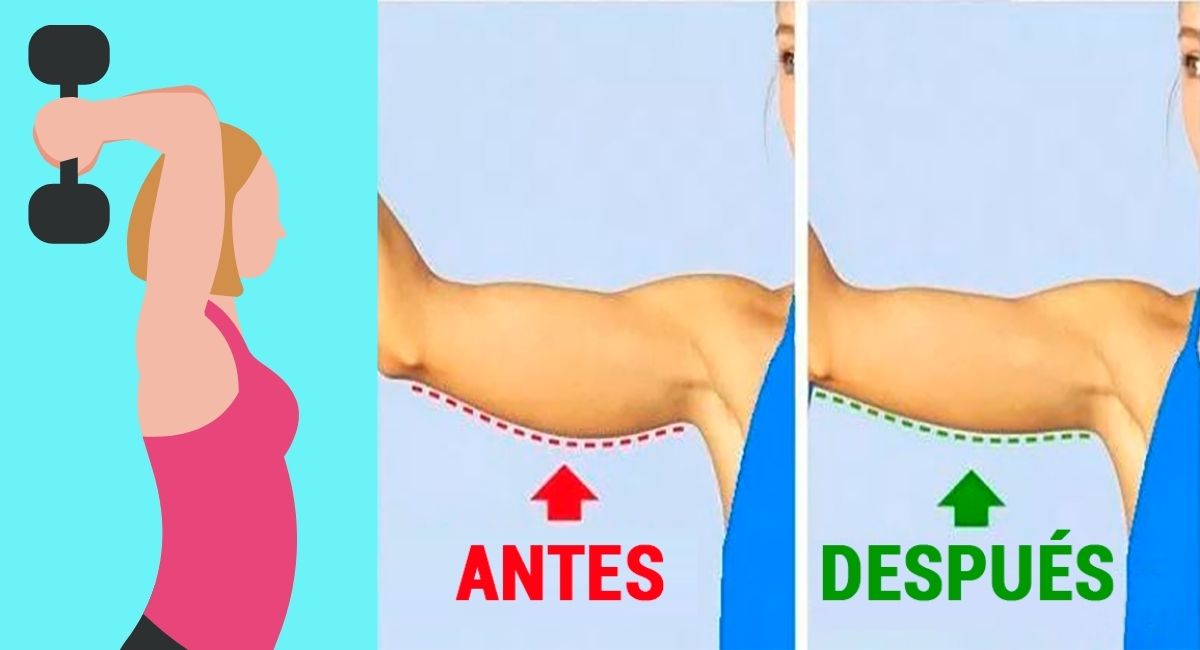 5 ejercicios para brazos con mancuernas que pueden ayudarte a eliminar la flacidez