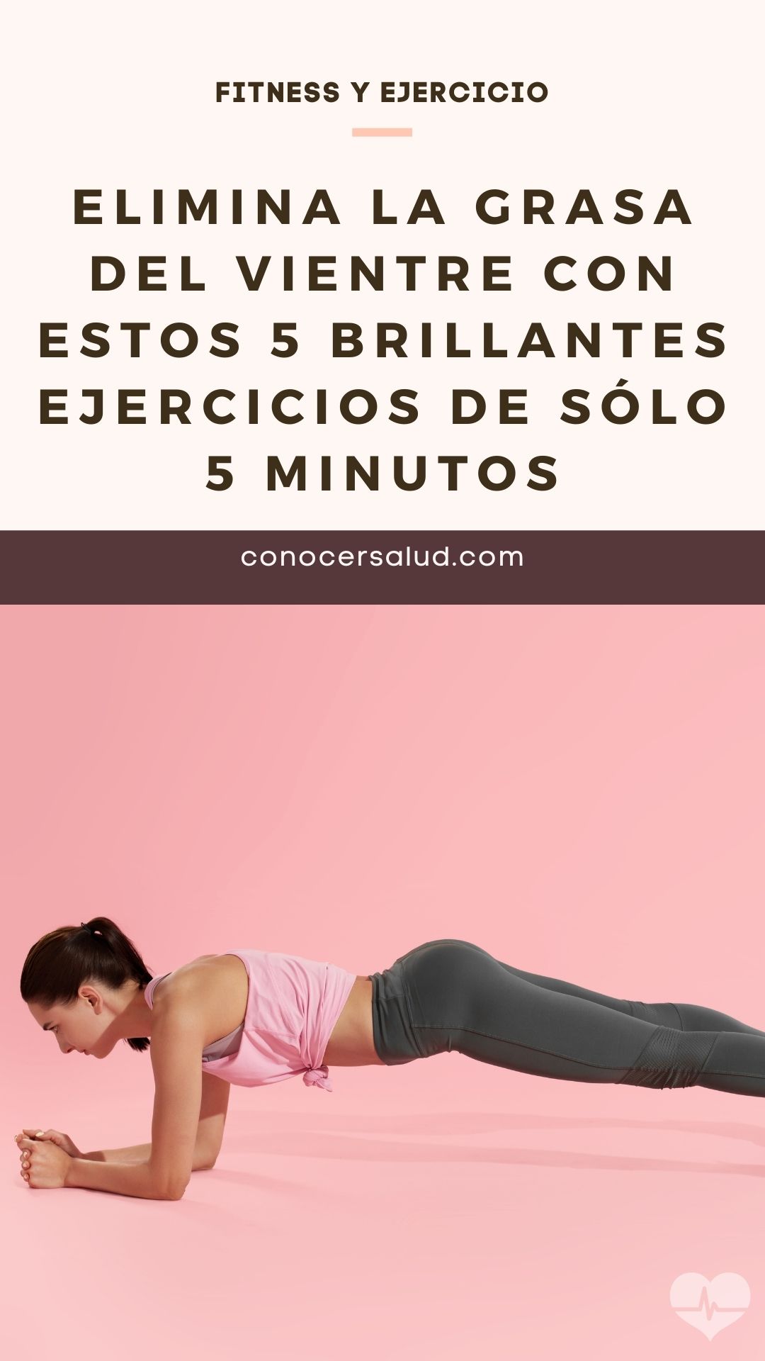 Elimina la grasa del vientre con estos 5 brillantes ejercicios de sólo 5 minutos