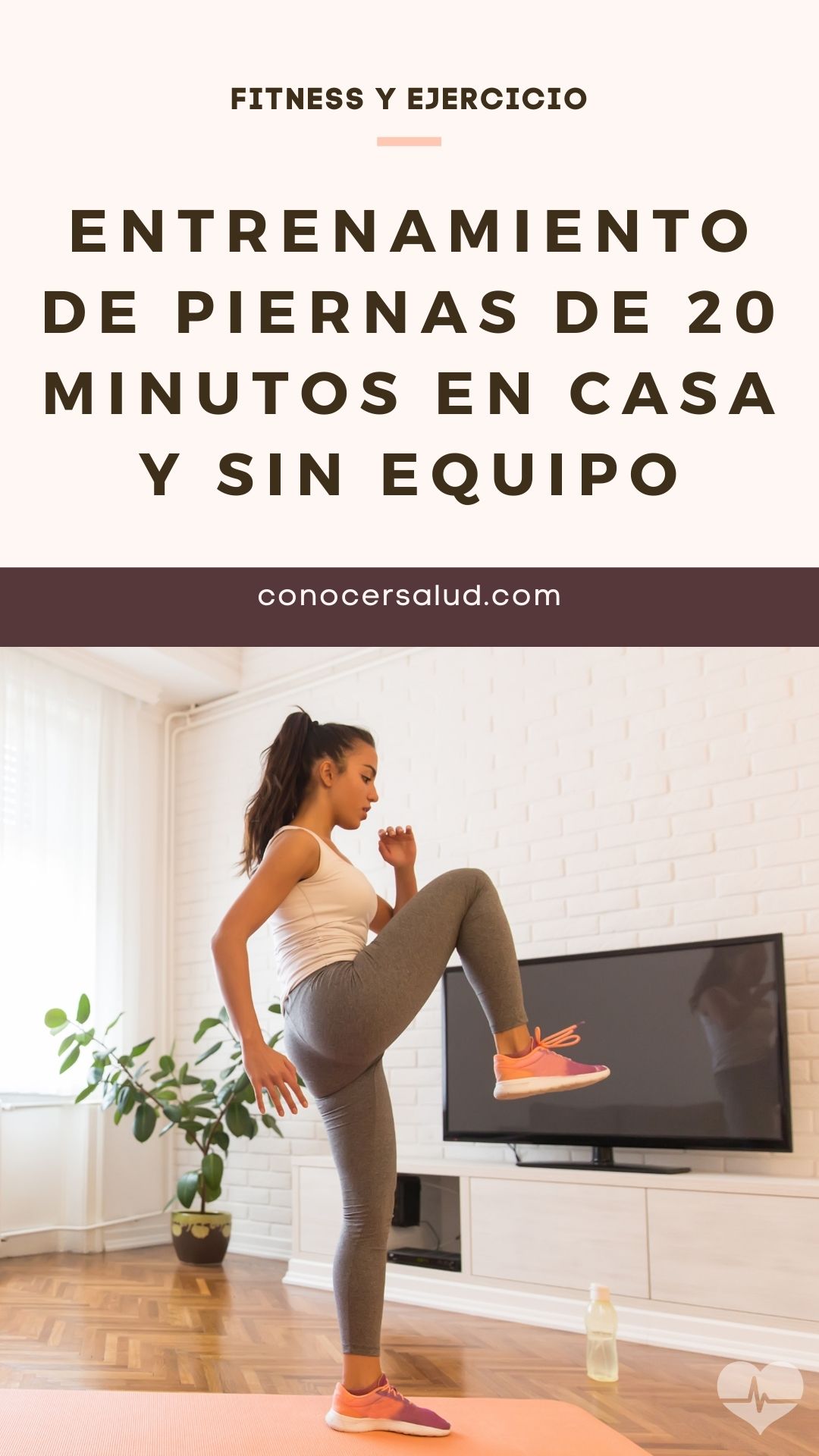 Entrenamiento de piernas de 20 minutos en casa y sin equipo