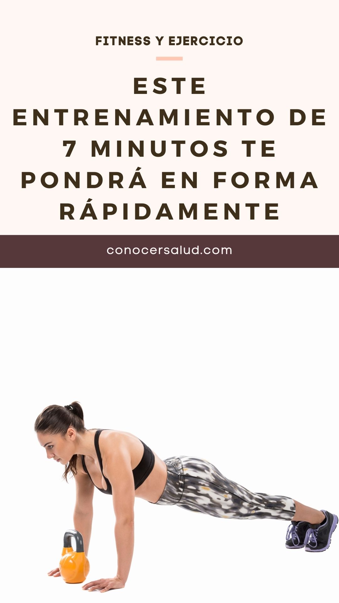 Este entrenamiento de 7 minutos te pondrá en forma rápidamente