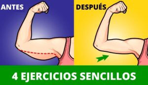 Reduce la grasa de tus brazos con estos 4 sencillos ejercicios