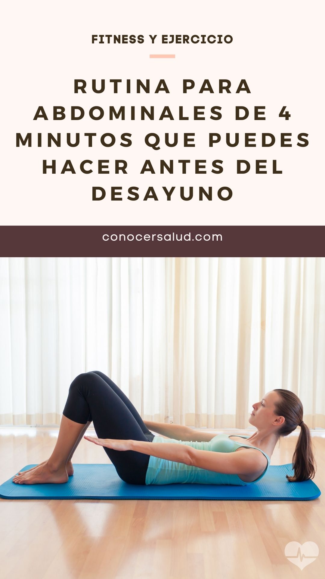 Rutina para abdominales de 4 minutos que puedes hacer antes del desayuno