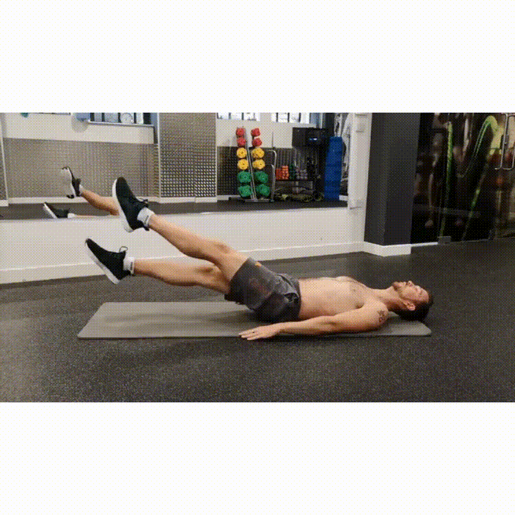 Leg Scissors Exercise 8 exercises to lose side fat in 4 weeks