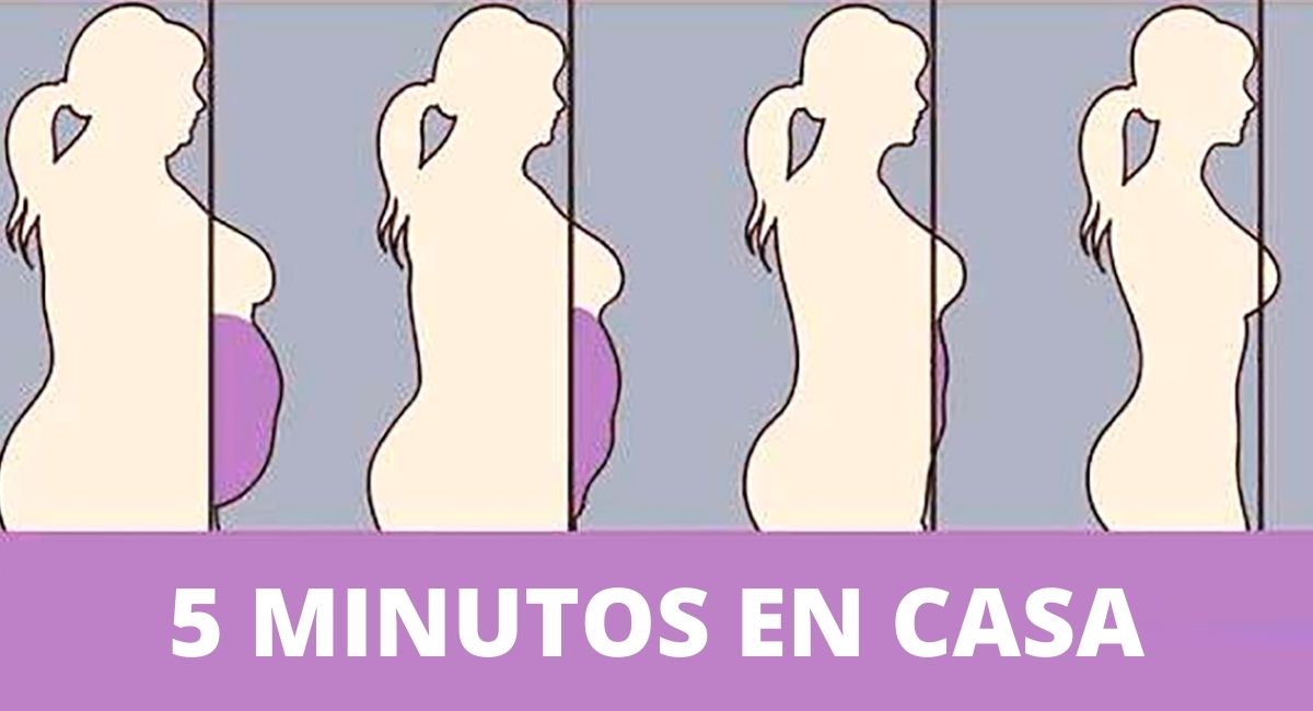 5 minutos de ejercicios para reducir la barriga y las caderas en casa