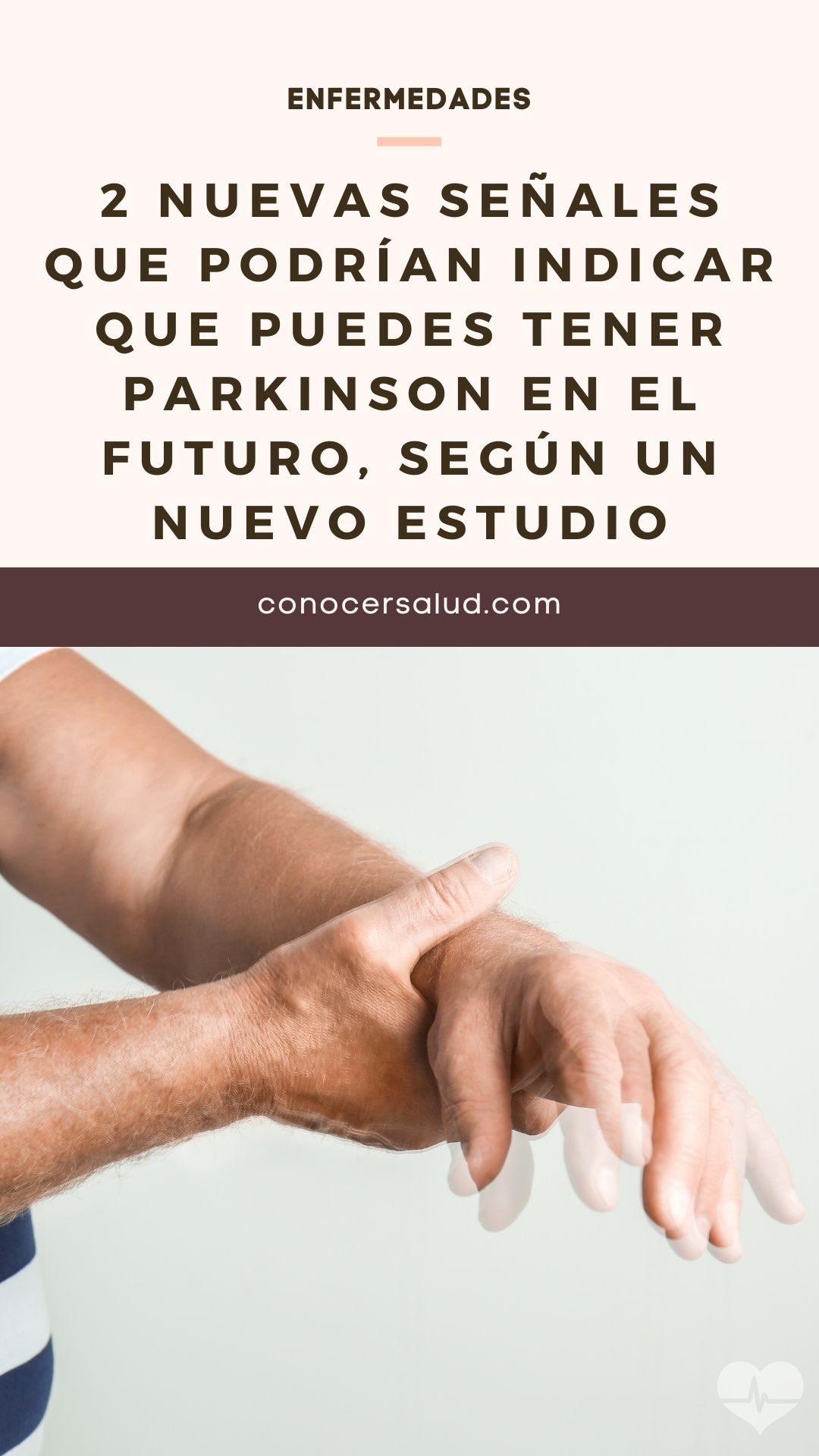 2 nuevas señales que podrían indicar que puedes tener Parkinson en el futuro, según un nuevo estudio