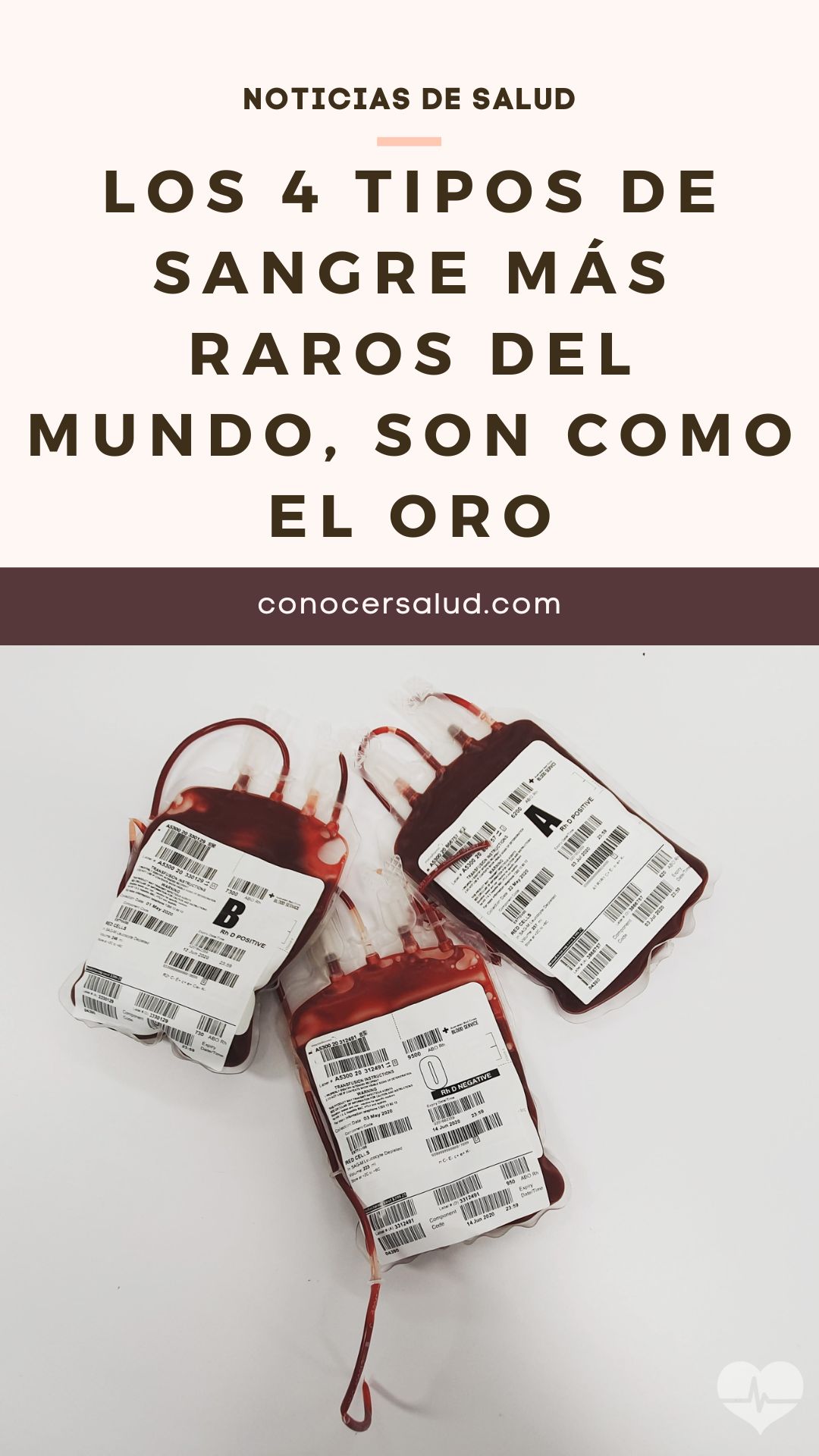 Los 4 tipos de sangre más raros del mundo, son como el oro