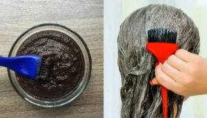 Tinte casero (sin químicos) para mantener tu cabello negro intenso