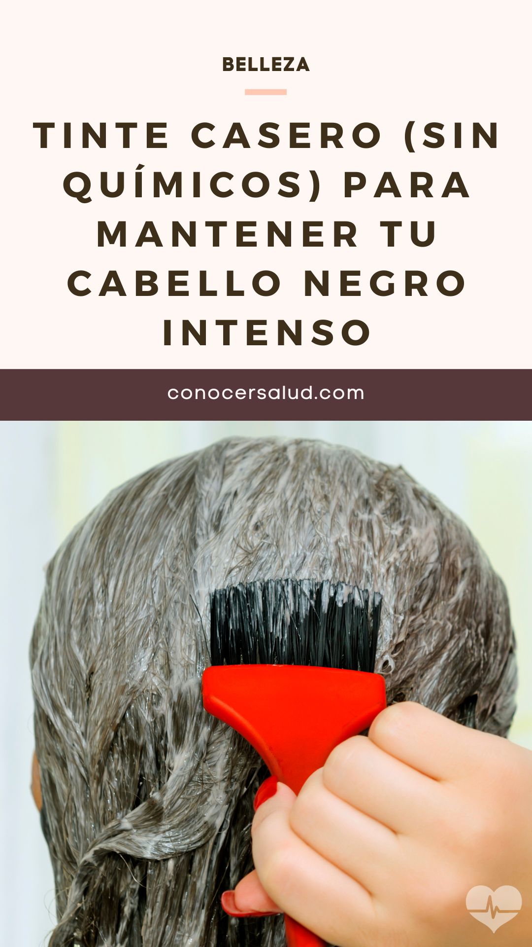 Tinte casero (sin químicos) para mantener tu cabello negro intenso