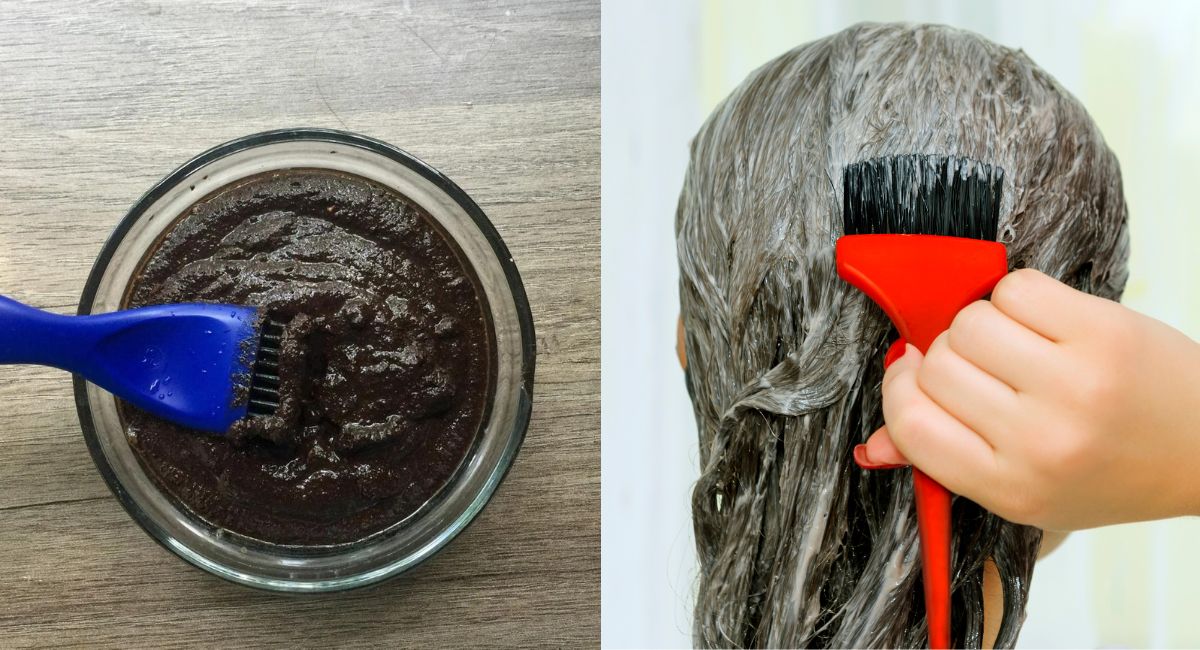 Tinte casero (sin químicos) para mantener tu cabello negro intenso