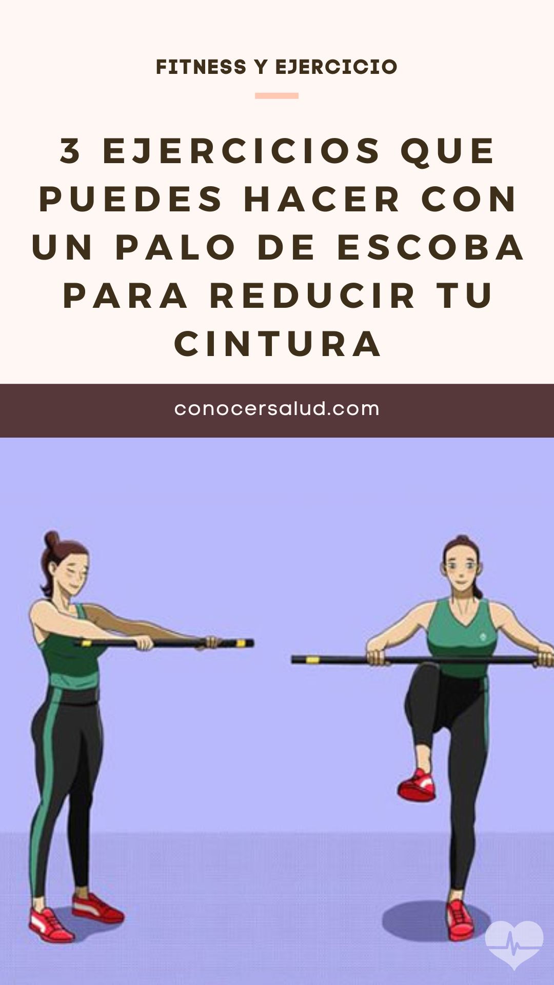 3 ejercicios que puedes hacer con un palo de escoba para reducir tu cintura