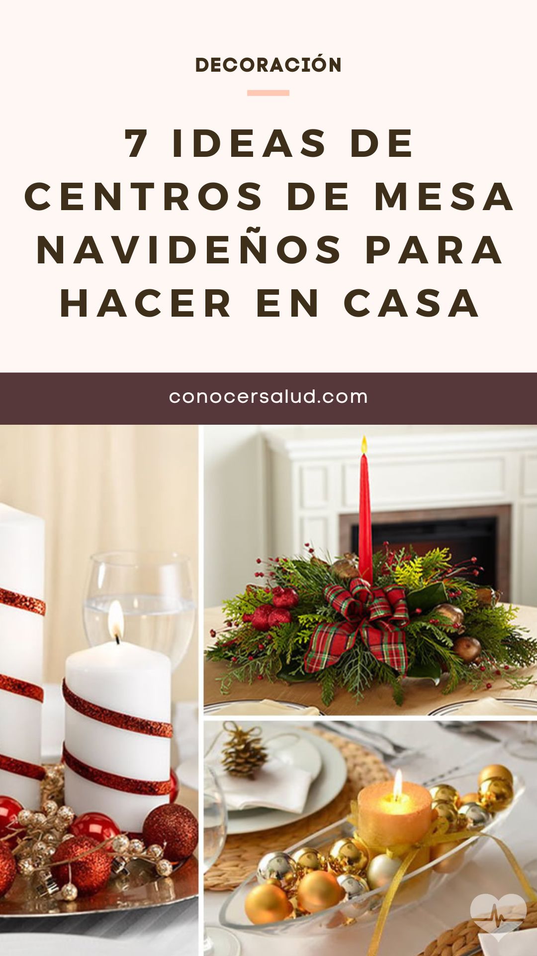 7 ideas de centros de mesa navideños para hacer en casa