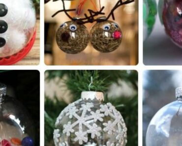 8 ideas para crear adornos navideños con bolas para colgar en la puerta