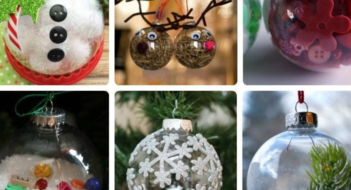 8 ideas para crear adornos navideños con bolas para colgar en la puerta