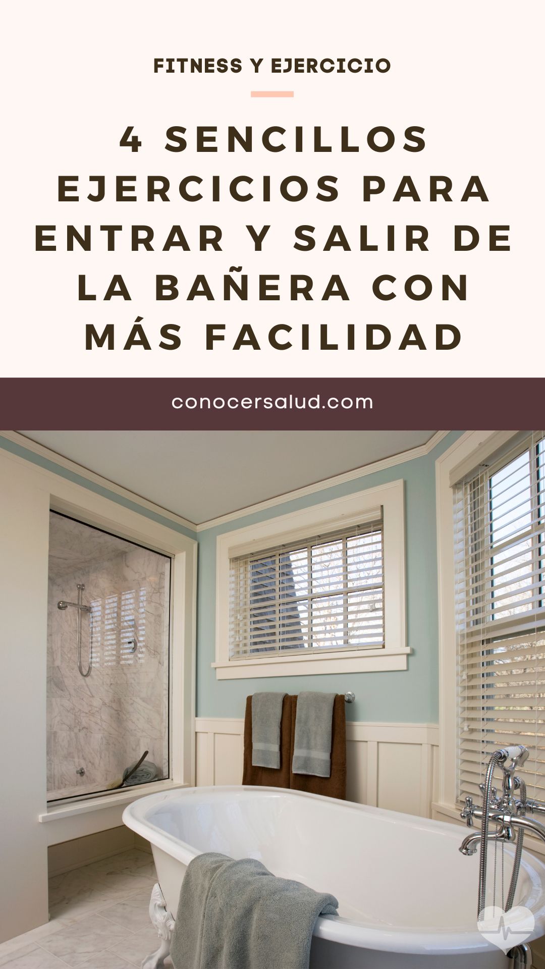 4 sencillos ejercicios para entrar y salir de la bañera con más facilidad