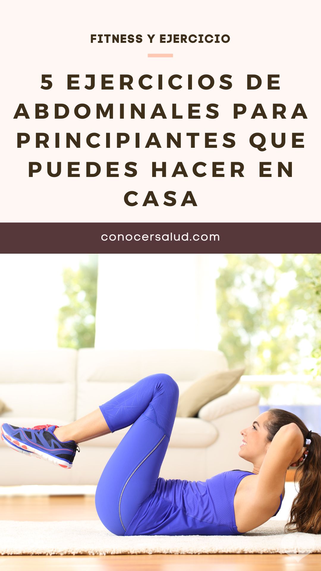 5 ejercicios de abdominales para principiantes que puedes hacer en casa