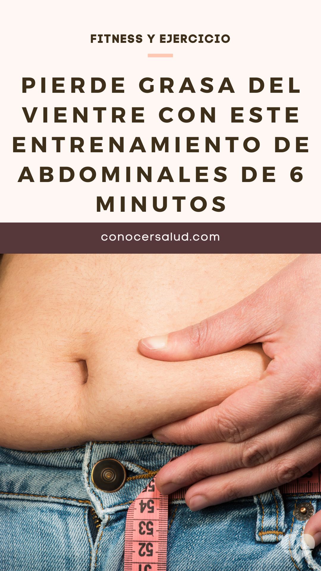 Pierde grasa del vientre con este entrenamiento de abdominales de 6 minutos