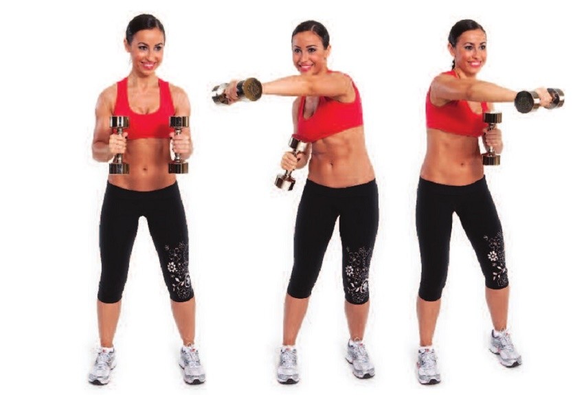 Exercises for lean arms with light dumbbells